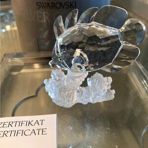 SWAROVSKI RETIRED SILVER CRYSTAL 1991 BUTTERFLY FISH